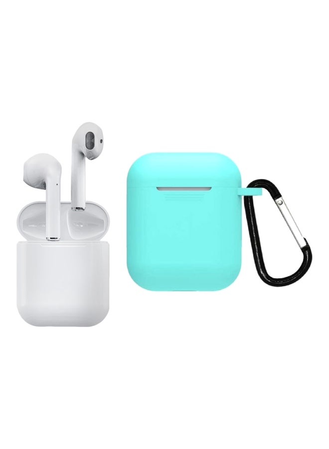 TWS - i12 Bluetooth In-Ear Earphones With Charging Case And Case Cover White - Image 1