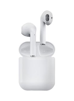 TWS i12 Bluetooth In-Ear Earphones With Charging Case And Cover White  - Image 2