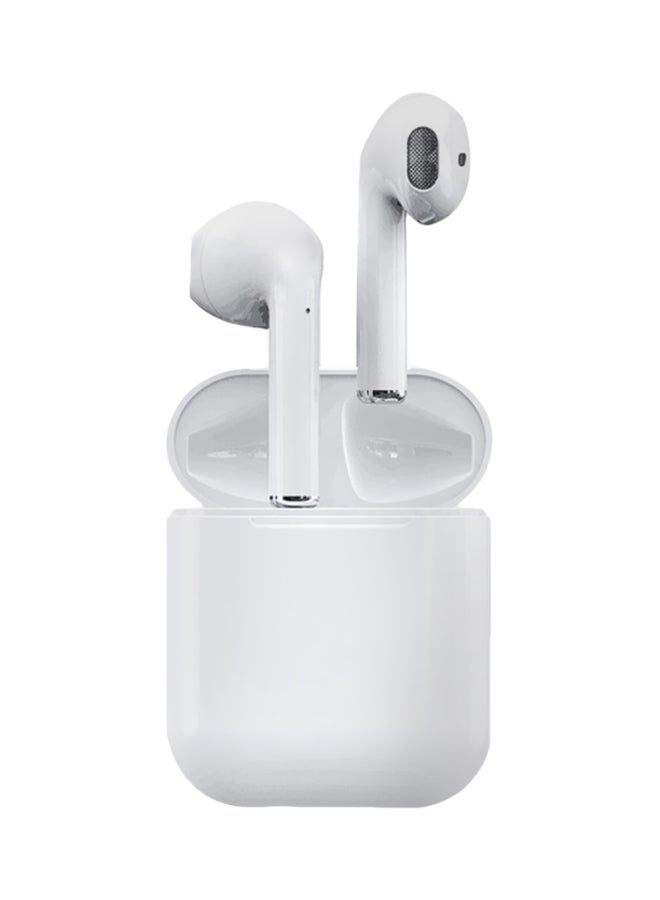 TWS - i12 Bluetooth In-Ear Earphones With Charging Case And Cover White - Image 1