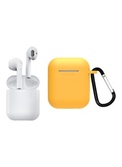 I12 In-Ear Bluetooth Earphones With Charging Case And Cover White