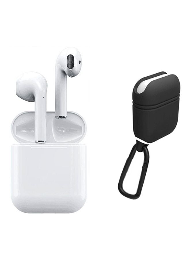 TWS i12 Bluetooth In-Ear Headphones With Charging Case And Cover White/Black  - Image 1