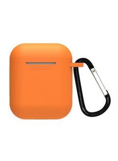 TWS I13 Bluetooth In-Ear Earphones With Charging Case And Cover White/Orange  - Image 3