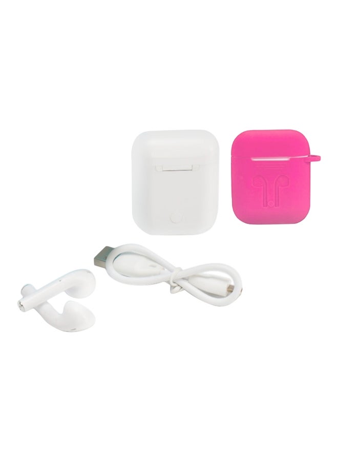 TWS - i11 Bluetooth In-Ear EarPhones With Charging Case, Cover And Cable White/Pink - Image 1