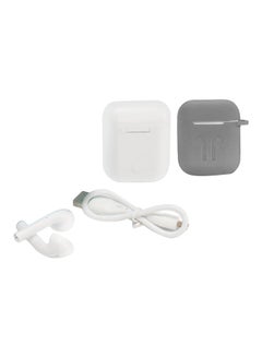 i11 Bluetooth In-Ear EarBuds With Charging Case, Cover And Cable White/Grey