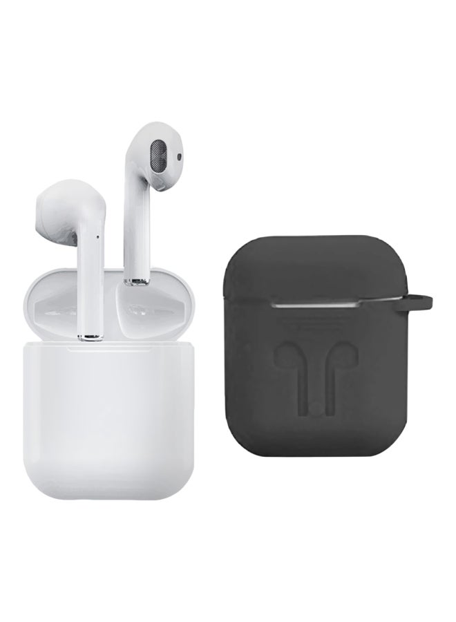 TWS - i12 Bluetooth In-Ear Earbuds With Charging Case And Cover White/Black - Image 1