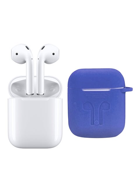 i13 Bluetooth In-Ear Earbuds With Charging Case And Cover White/Blue