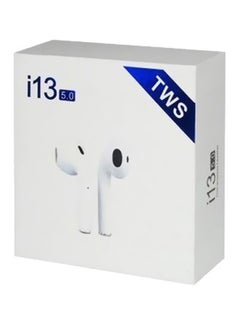 TWS i13 Bluetooth In-Ear Earbuds With Charging Case And Cover White/Pink  - Image 4