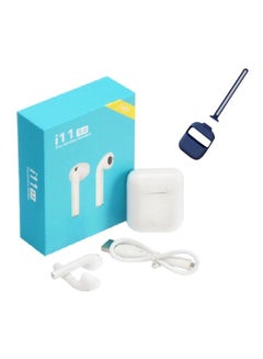 i11 Bluetooth In-Ear Earbuds With Charging Case And Cover White/Blue