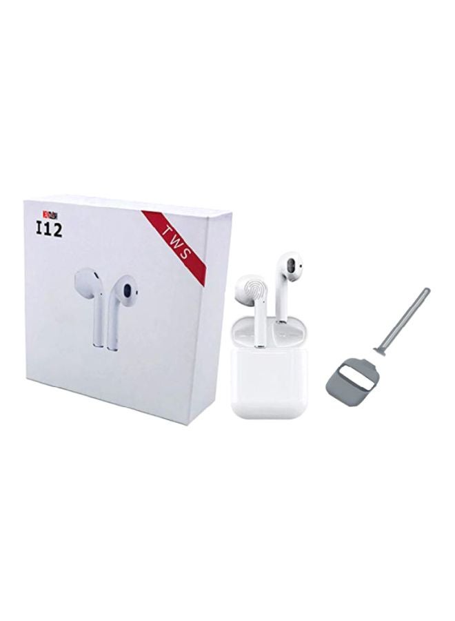 TWS - i12 In-Ear Bluetooth Earphones With Charging Case And Mic White/Grey - Image 1