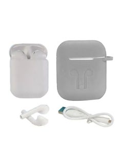 TWS i11 Bluetooth In-Ear Earphones With Charging Case And Case Cover White/Grey  - Image 1