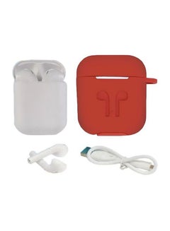 TWS i11 Bluetooth In-Ear Earphones With Charging Case And Case Cover White/Brown  - Image 1