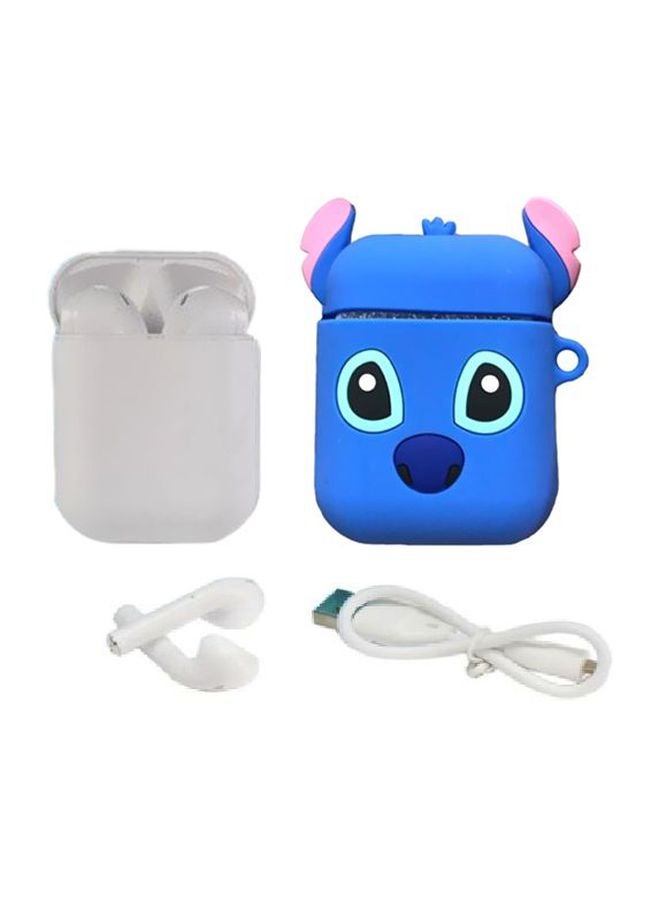 TWS - i11 Bluetooth In-Ear Earphones With Mic And Charging Case White/Blue - Image 1