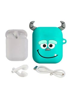 i11 Wireless In-Ear Earphones With Mic And Charging Box White/Green/Grey