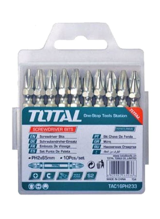 Total Tools 10-Piece Cross Socket Set Silver 65mm 