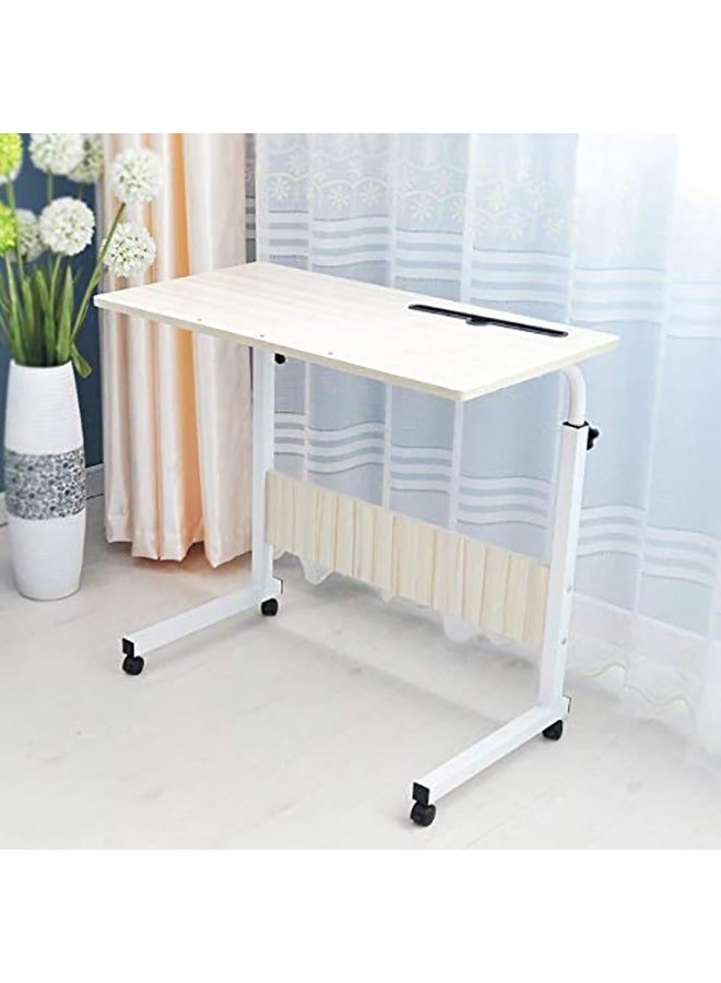 Generic Adjustable Table White 80x40cm 