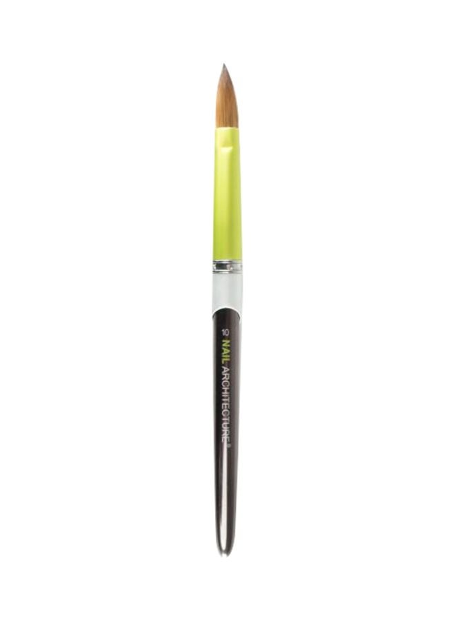 Lechat Acrylic Nail Brush Black/Green/Beige - Image 1