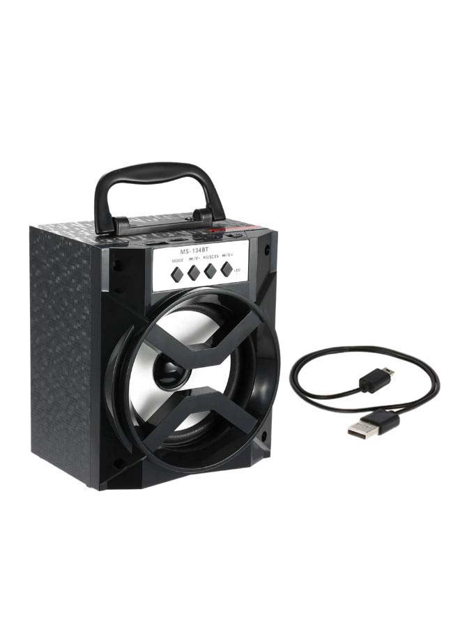 Bluetooth Multimedia Speaker With USB Cable V2007 Black/Silver  - Image 1