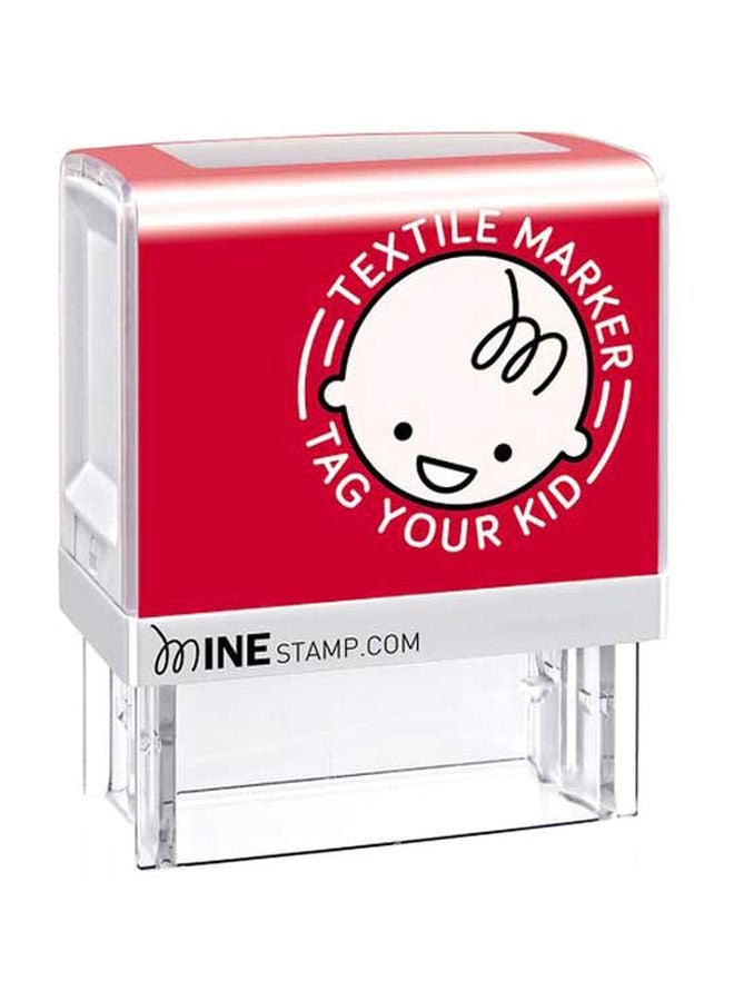 Mine Stamp Textile Stamp With Accessories Clear/Red/White  - Image 3
