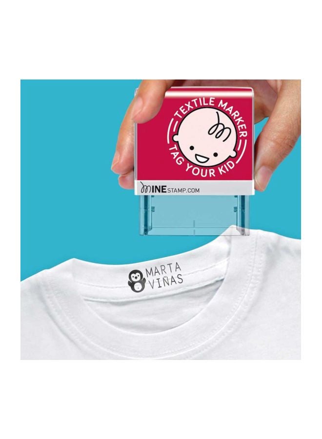 Mine Stamp Textile Stamp With Accessories Clear/Red/White  - Image 4