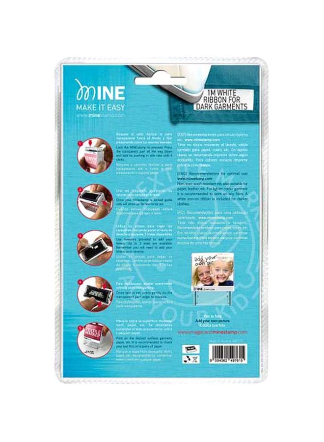 Mine Stamp Textile Stamp With Accessories Clear/Red/White  - Image 5