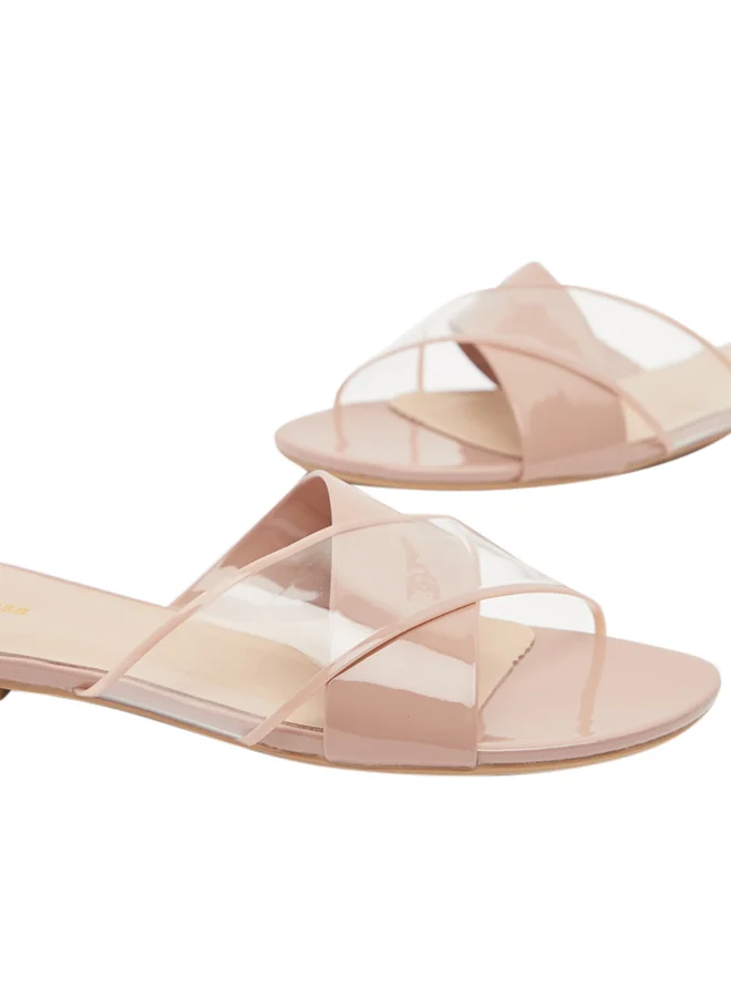 shoexpress Cross Strap Sandals Pink