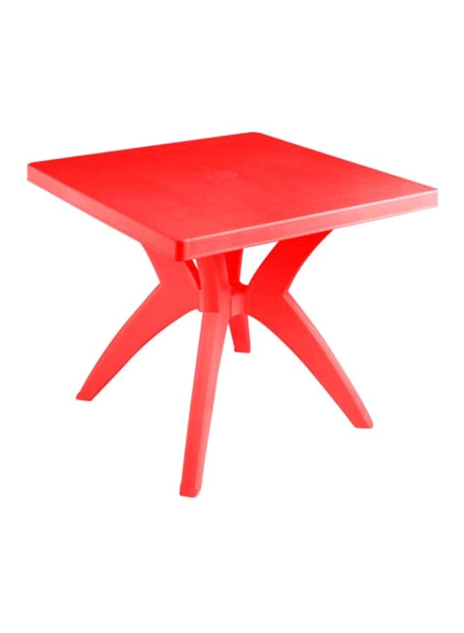 Diana Square Table Red 80x72x72cm