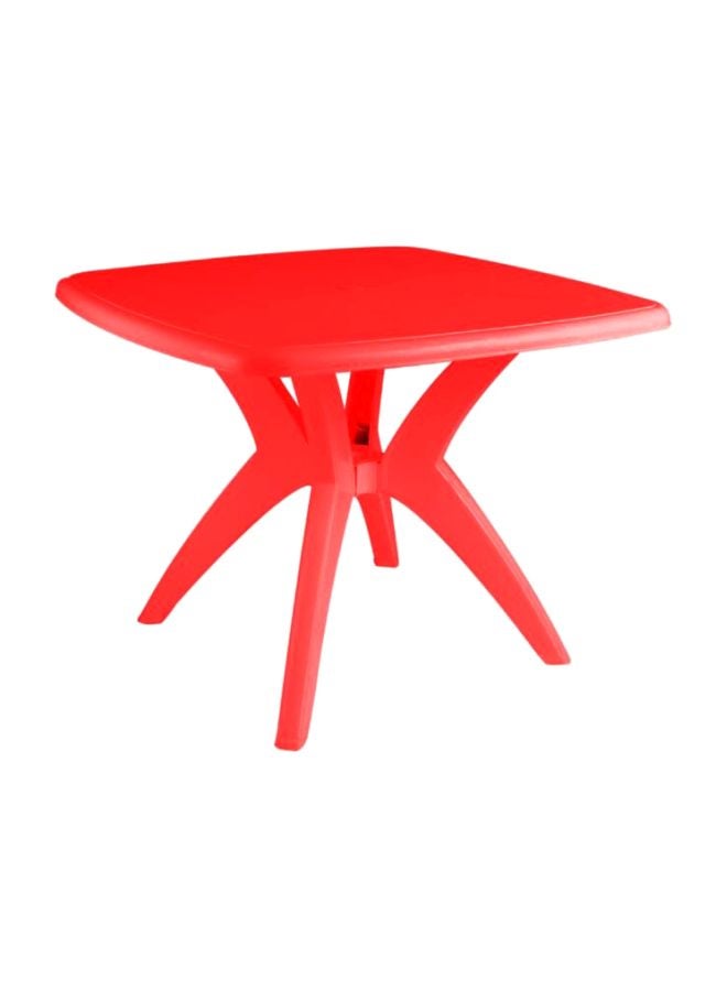 Diana Square Table Red 95x70x90cm
