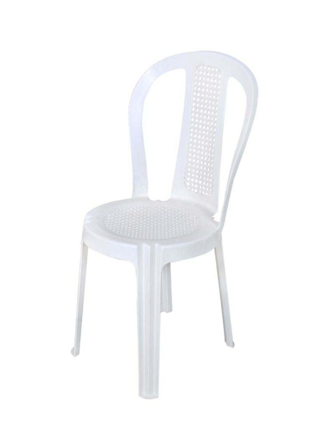Bisho Polypropylene Chair White 44x86.5x39.5cm