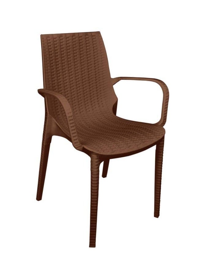 Arabesque Rattan Chair Brown 88x54x57cm