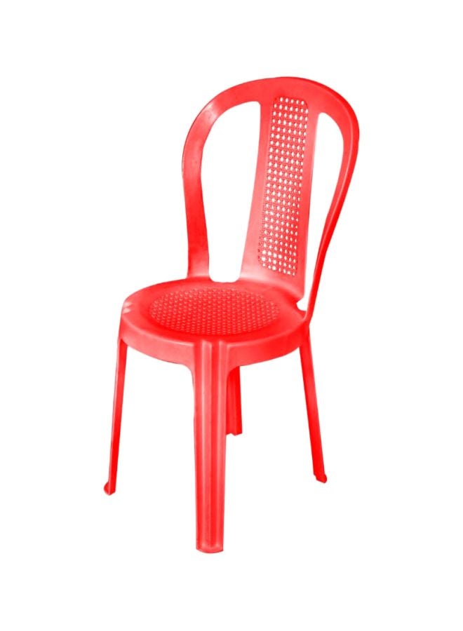 Bisho Plastic Chair Red 44x86.5x39.5cm