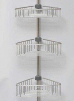 Generic 3 Floor Adjustable Corner Bath Caddy Silver 0cm 