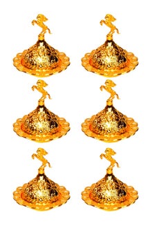 China 9-Piece Incense Burner Cover Set Gold 7cm  - Image 2