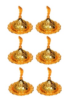 China 9-Piece Incense Burner Cover Set Gold 7cm  - Image 2