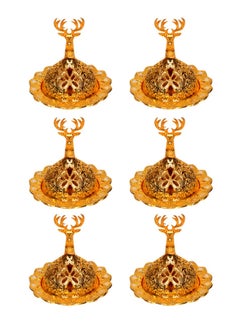 China 9-Piece Incense Burner Cover Set Gold 7cm  - Image 2