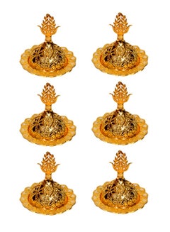 China 9-Piece Incense Burner Cover Set Gold 7cm  - Image 2