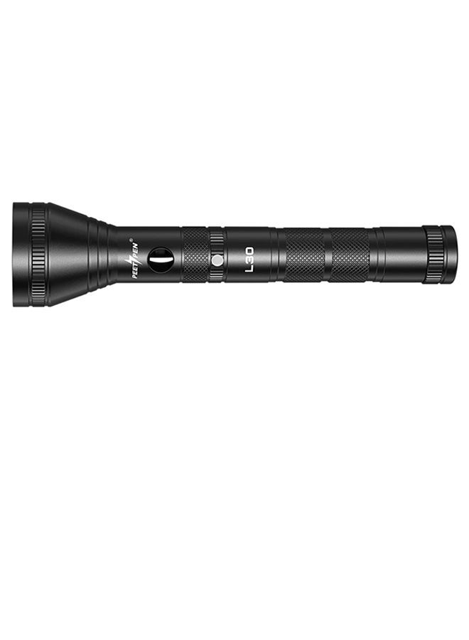 PEETPEN - Rechargeable LED Flashlight With Battery And Data Cable Black - Image 1