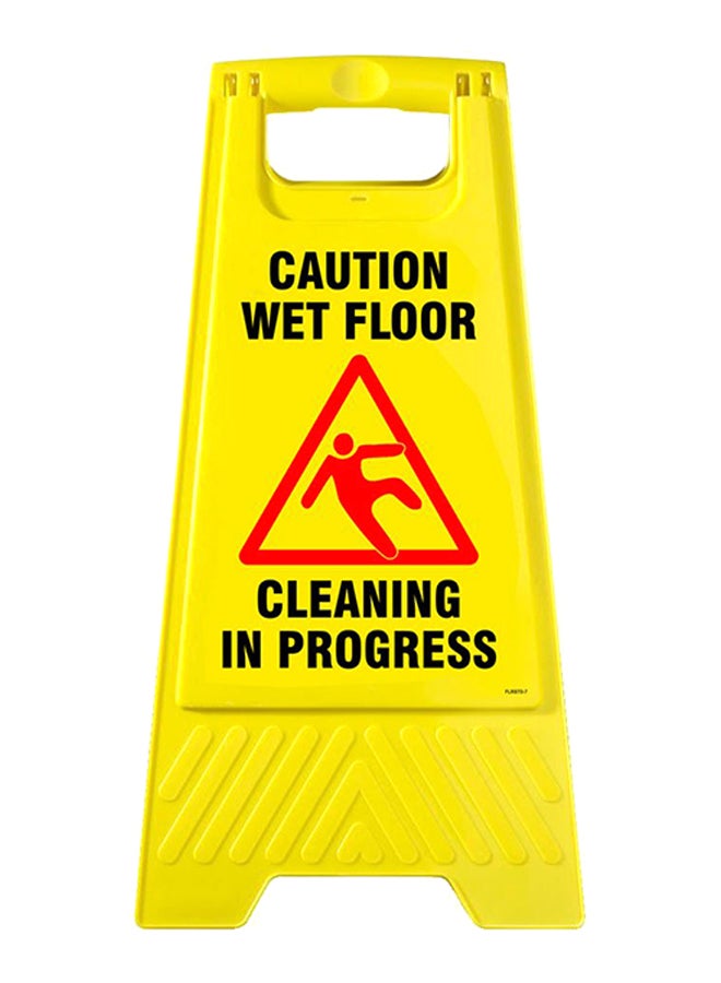 Cleaning In Progress Sign Yellow 62centimeter 