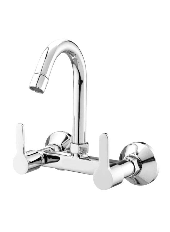 IPM Bath Fittings Wall Mounted Sink Mixer Silver
