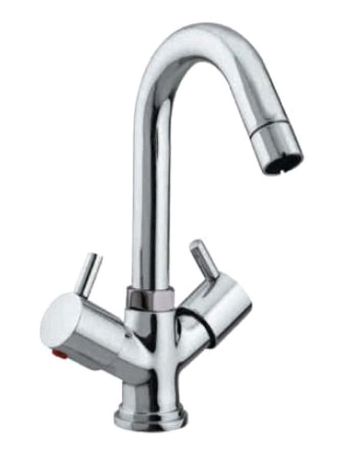 IPM Bath Fittings Long Lasting Centre Hole Mixer Silver
