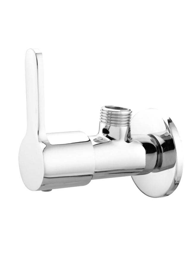 IPM Bath Fittings Angle Valve With Flange Silver