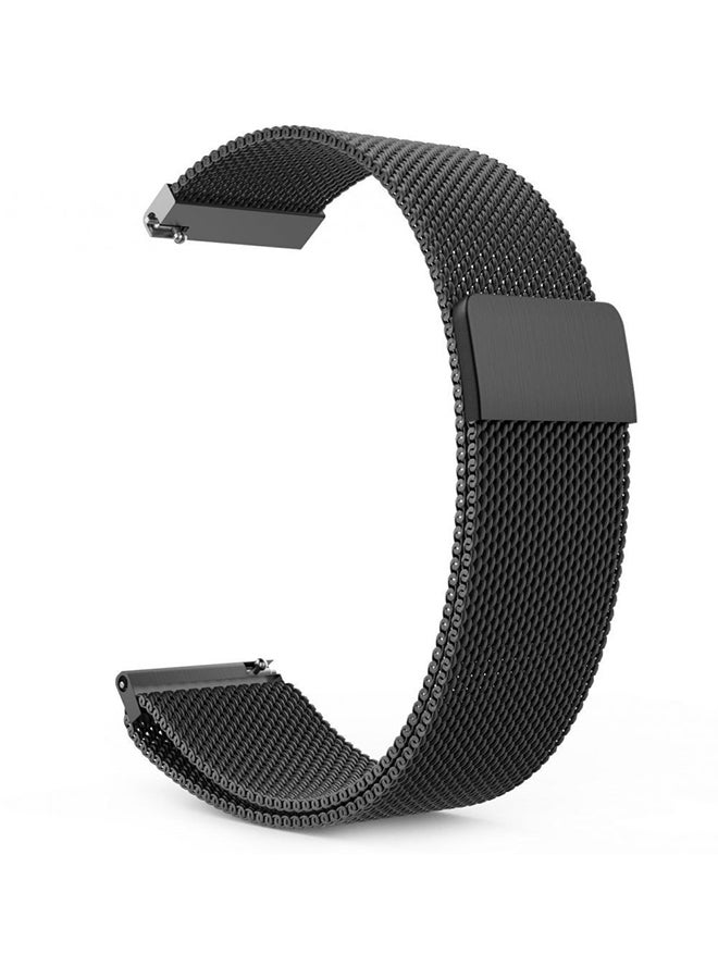 Generic - Milanese Loop Replacement Band For Samsung Gear S3 Frontier/Classic/Moto 360 Black - Image 1