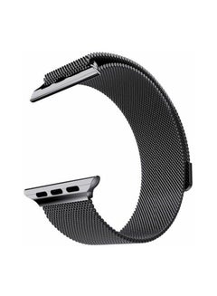 Milanese Loop Watch Band For Apple Black