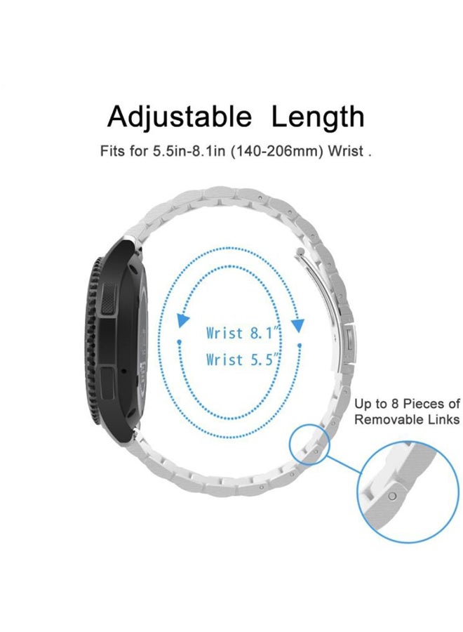 Beads Slingshot Watch Band For Samsung Gear S3 Frontier Silver - Image 3