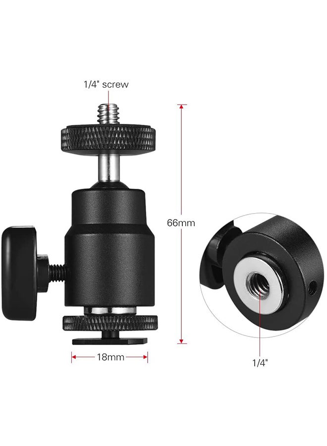 Adjustable Mini Tripod Ball Head Phone Holder Black - Image 3