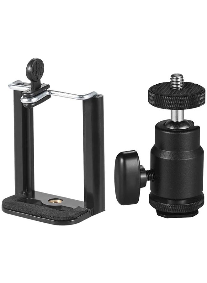 Adjustable Mini Tripod Ball Head Phone Holder Black - Image 5