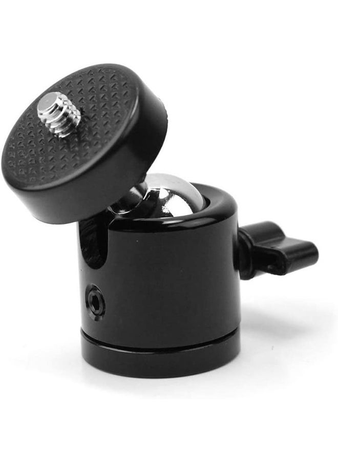 Adjustable 360 Degree Mini Tripod Ball Head Black  - Image 1