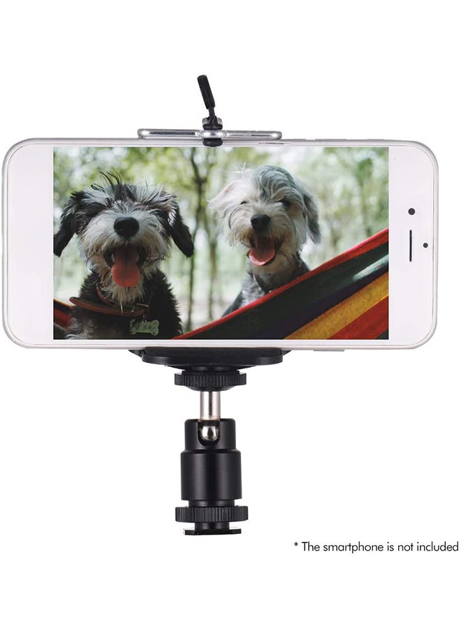 Adjustable Mini Tripod Ball Head Phone Holder Black - Image 2