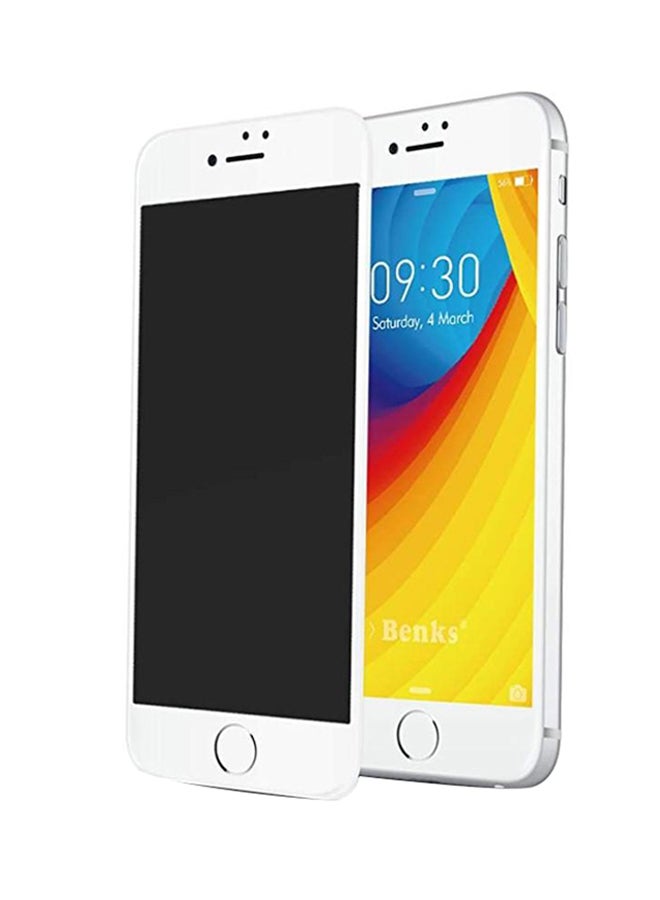 Benks KR Pro PET Series 3D Tempered Glass Screen Protector For  Apple iPhone 8/7 Plus White/Clear - Image 1