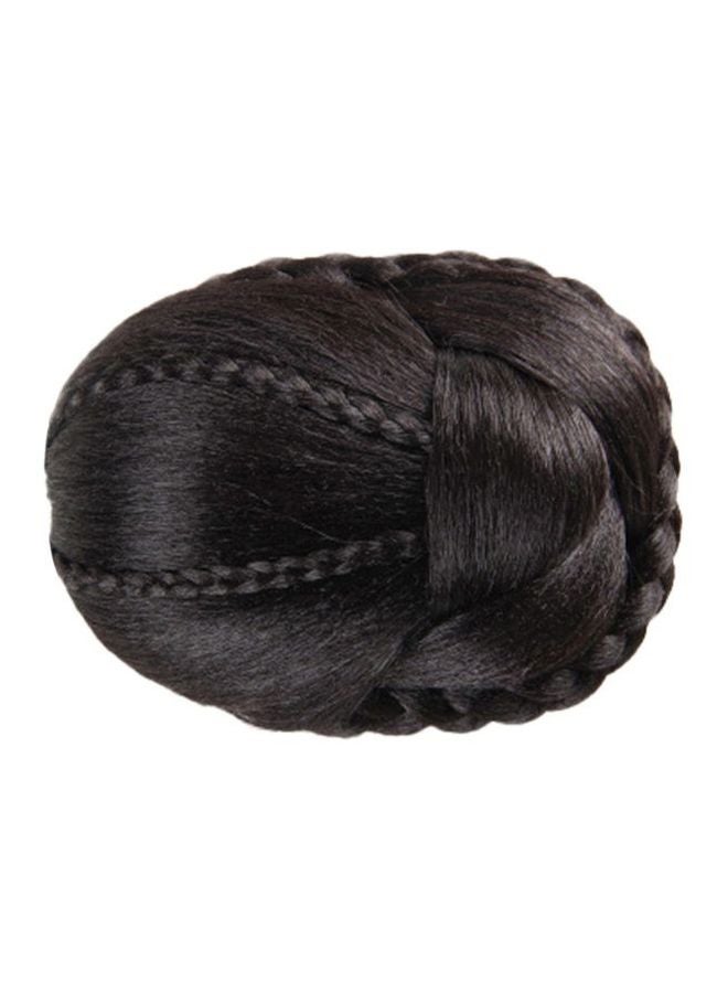 Voberry Braided Hair Wig Black 13x10x6cm - Image 3