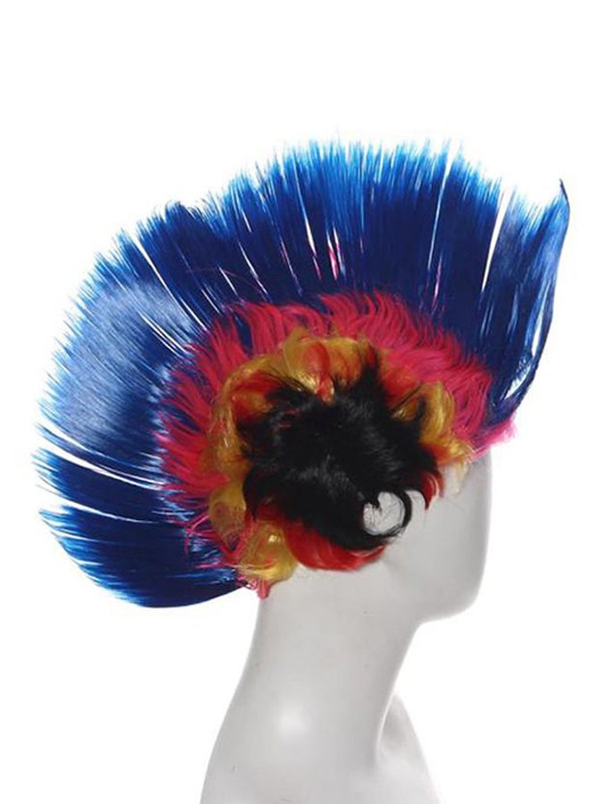 Voberry Hallowmas Masquerade Punk Mohawk Mohican Hair Wig Multicolour 1x1x1cm - Image 2